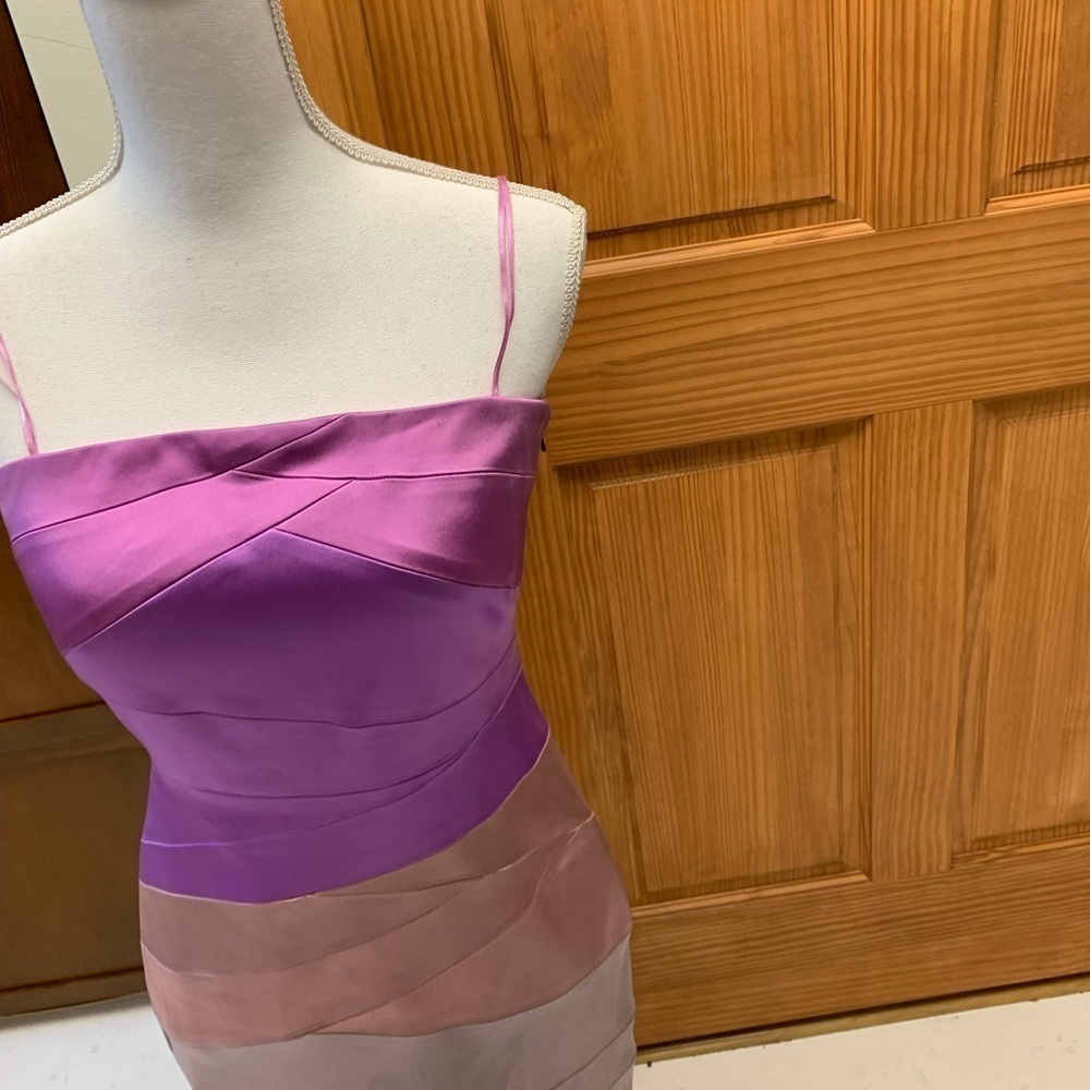 JAX mini/midi sheath cocktail dress size 6 pink/champagne ombre #newyearseve - Picture 3 of 6